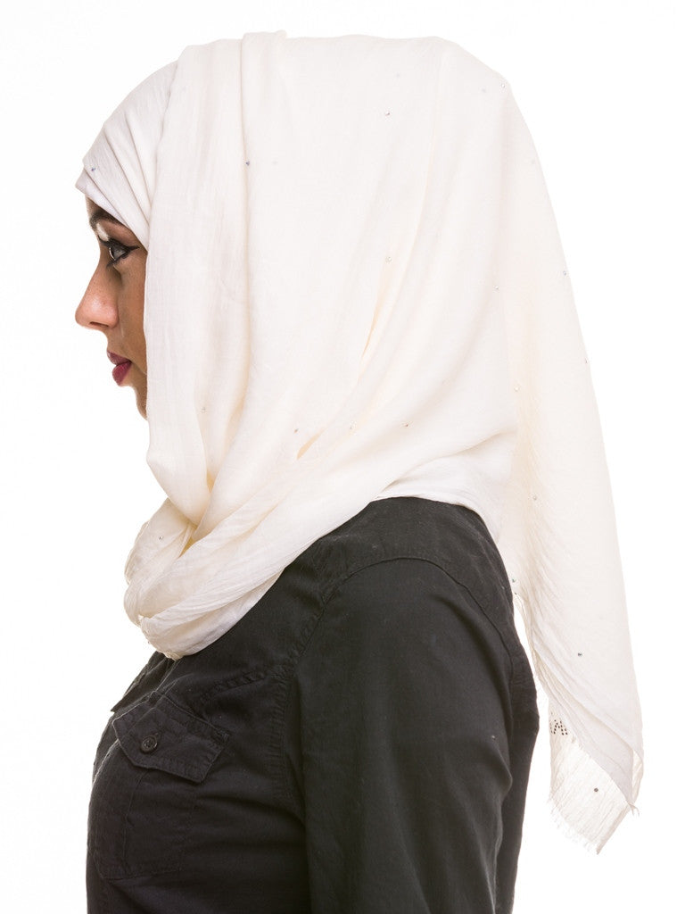 Voile Cotton Diamante HijabKashkha